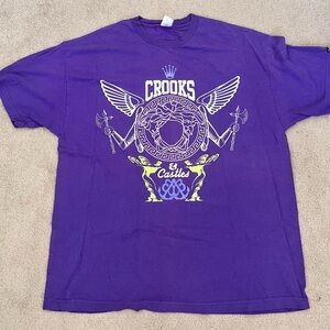 2XL Crooks & Castles Purple T-shirt